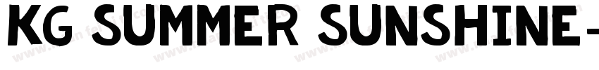 KG Summer Sunshine字体转换